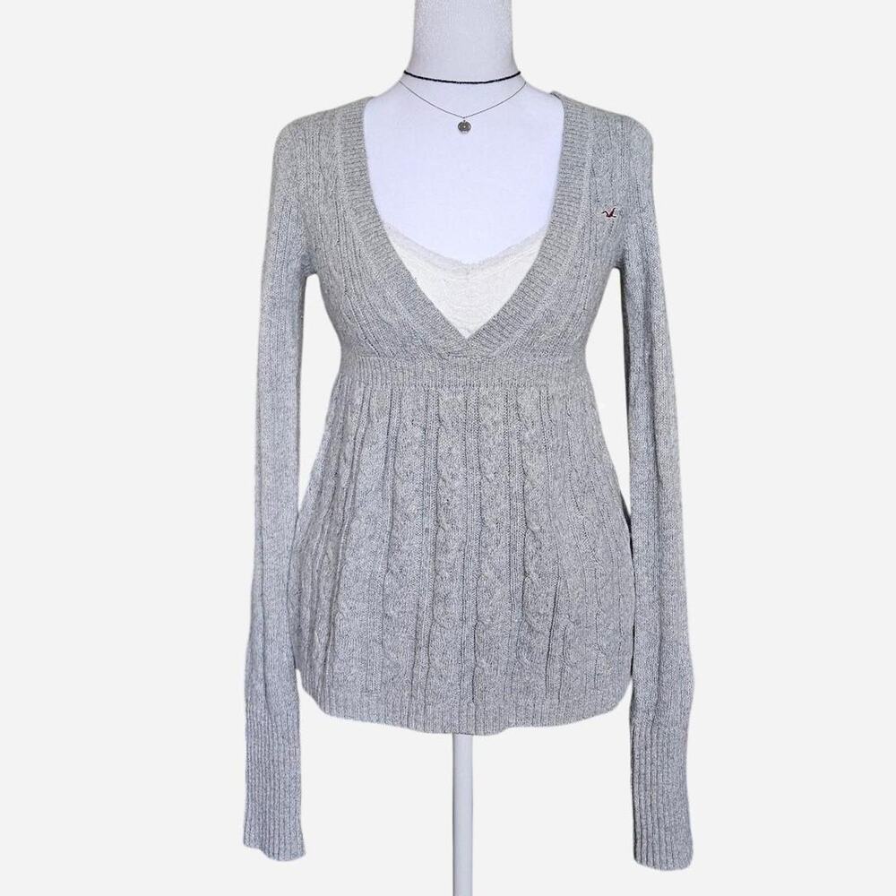 Grail VTG Y2K Hollister Babydoll Sweater
